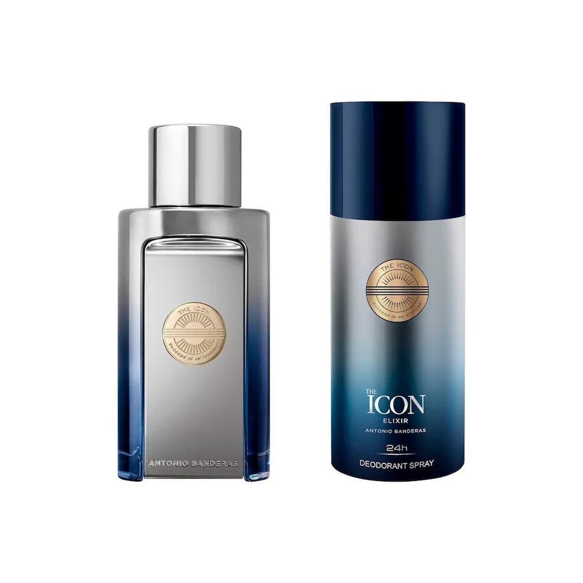 Antonio Banderas Kit The Icon Elixir Eau de Parfum Masculino + Desodorante