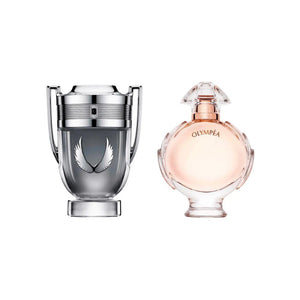 Paco Rabanne Kit Duo Invictus Platinum + Olympea - Poder & Fascínio