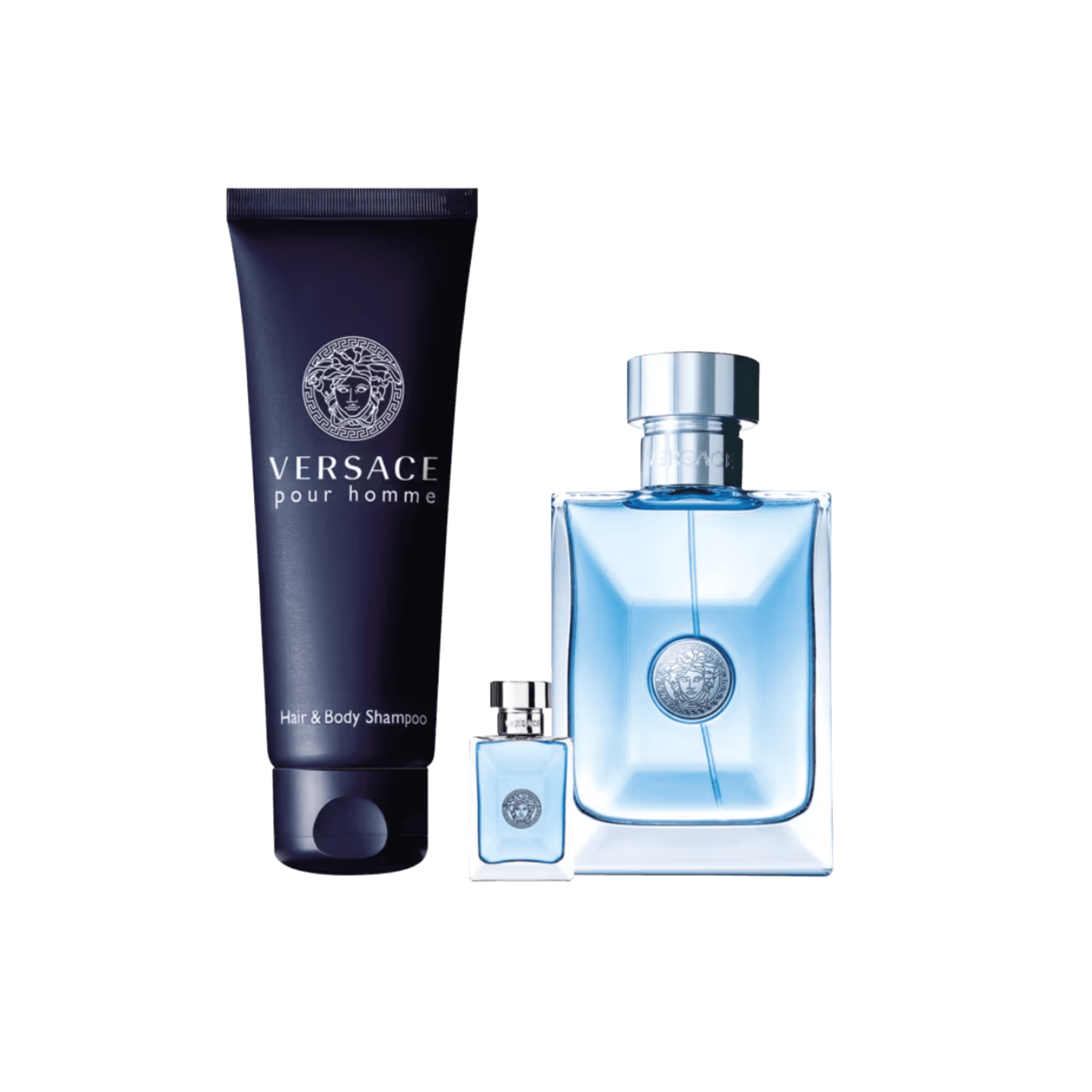 Coffret Versace Pour Homme Eau de Toilette + Shower Gel + Miniatura
