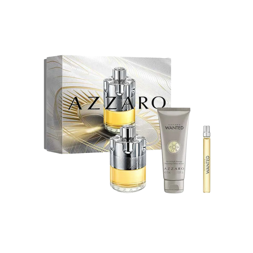 AZARE 5点セット Coffret Azzaro Wanted Eau de Toilette + Shower Gel + Travel Size