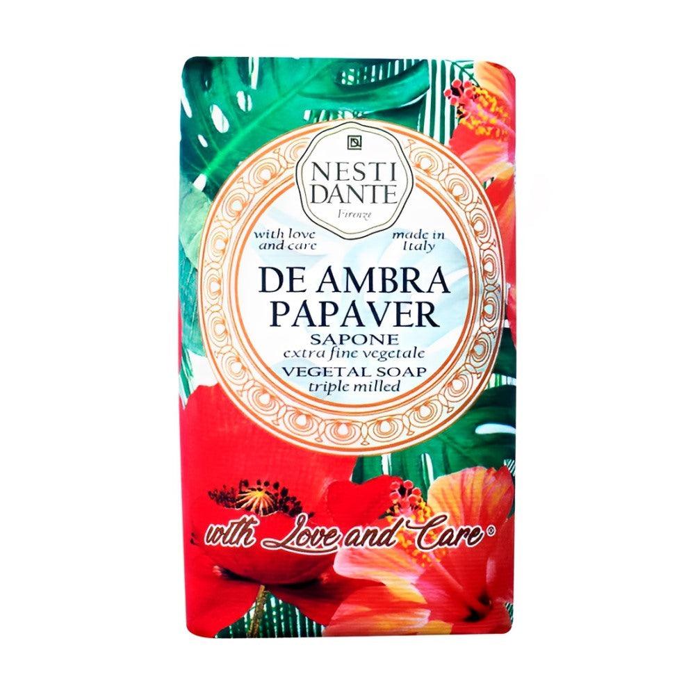 Nesti Dante Sabonete Barra With Love And Care Ambar E Papoula