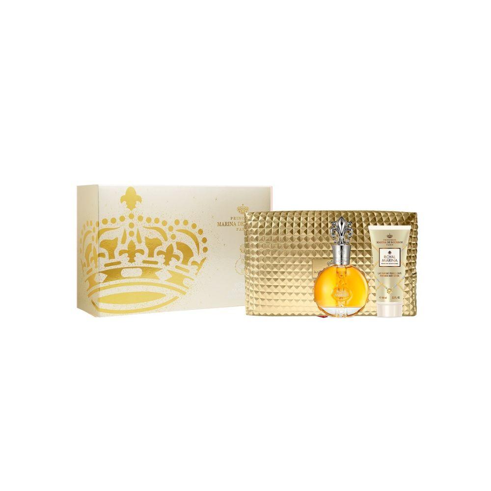 Marina de Bourbon Kit Royal Marina Diamond Eau de Parfum Feminino + Body Lotion + Necessaire