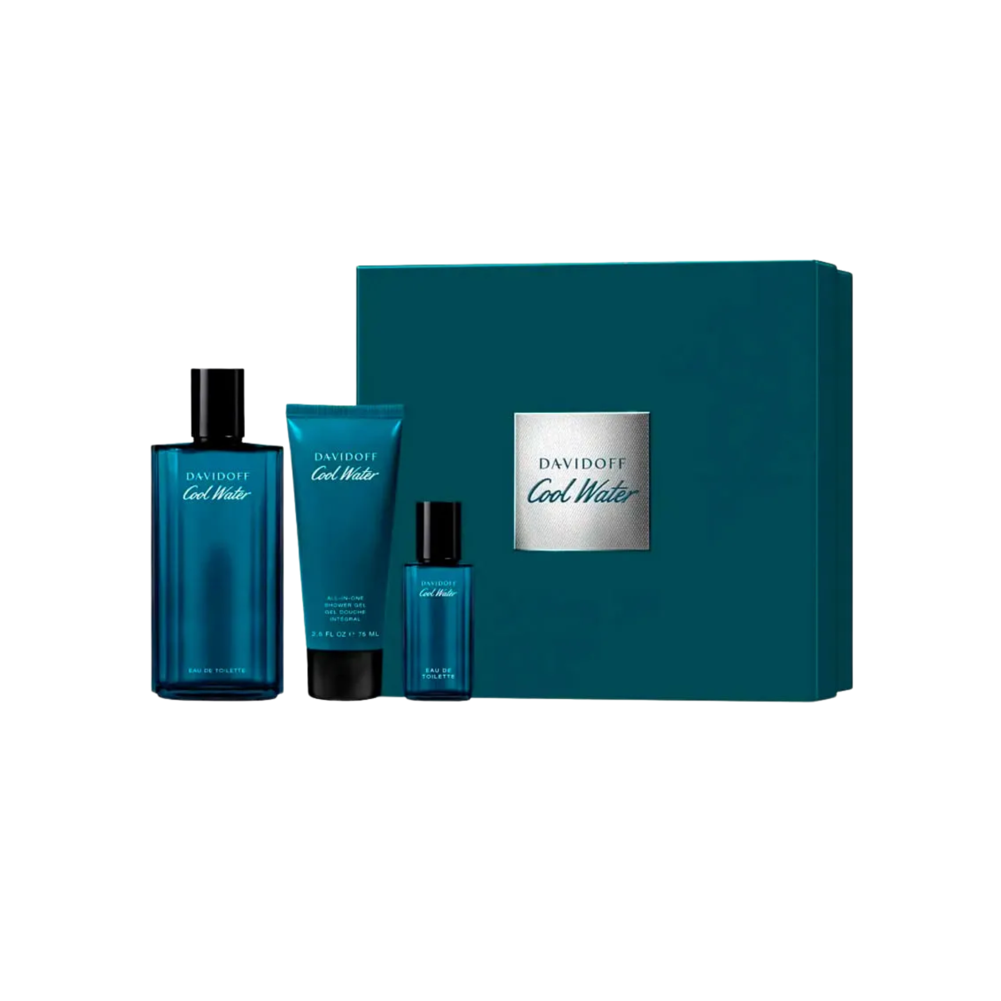 Coffret Davidoff Cool Water Eau de Toilette + Shower Gel + Miniatura