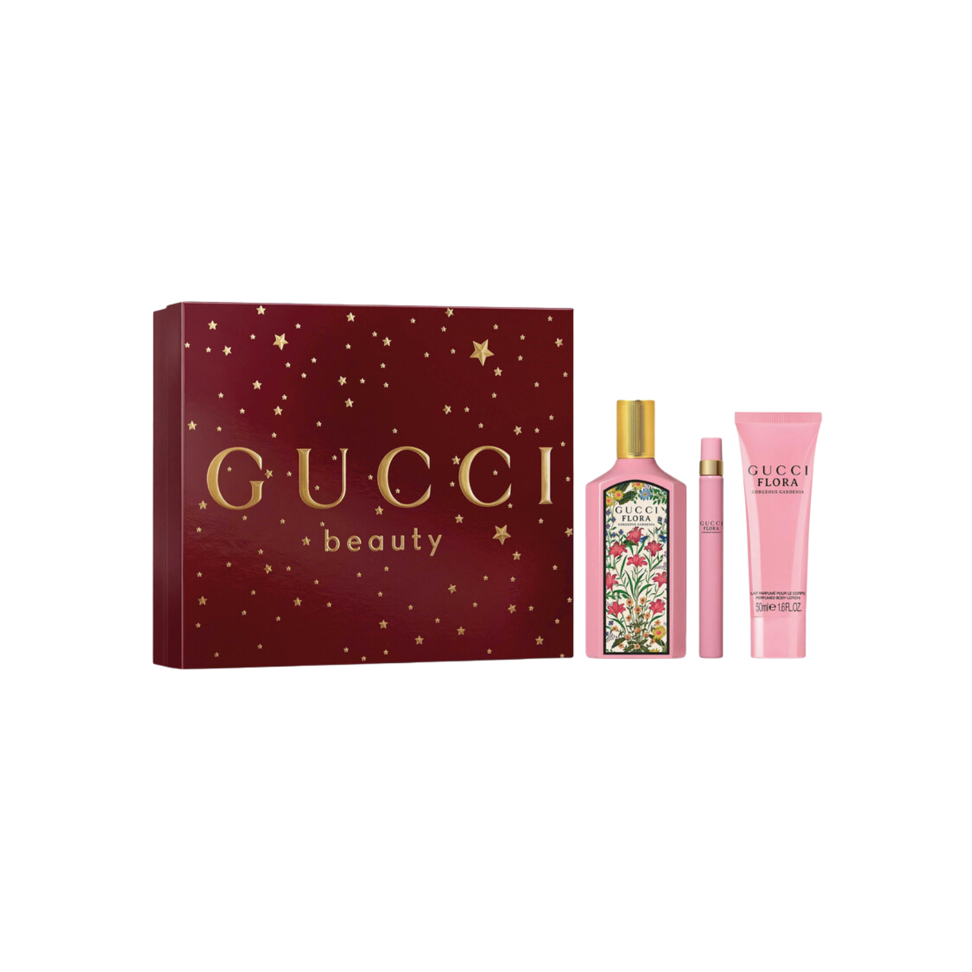 Coffret Gucci Flora Gorgeous Gardenia Eau de Parfum + Travel Size + Body Lotion