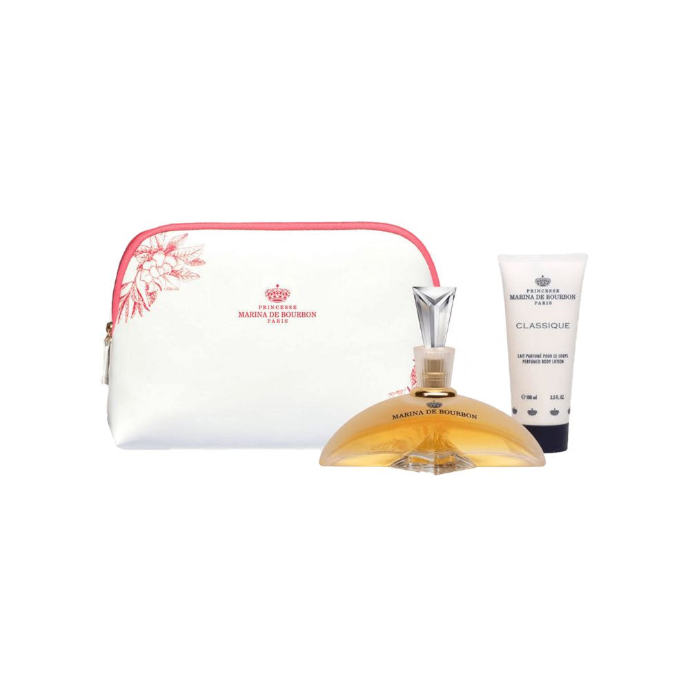 Marina de Bourbon Kit Classique Eau de Parfum Feminino + Body Lotion + Necessaire