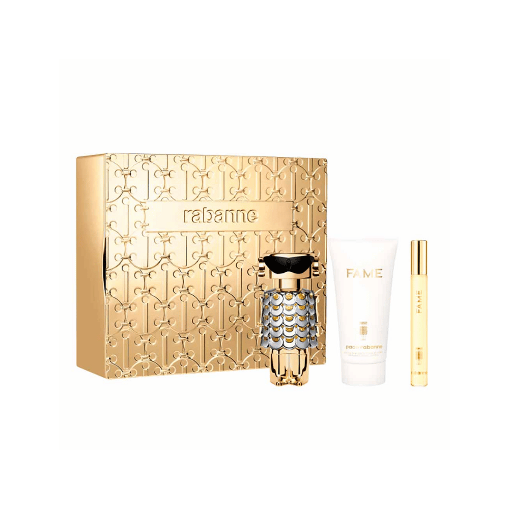 Paco Rabanne Kit Fame Eau de Parfum Feminino + Creme Corporal + Travel Size