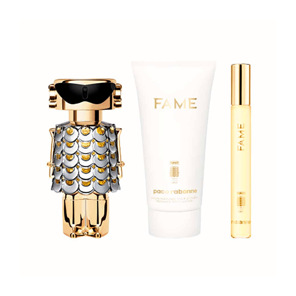 Paco Rabanne Kit Fame Eau de Parfum Feminino + Creme Corporal + Travel Size