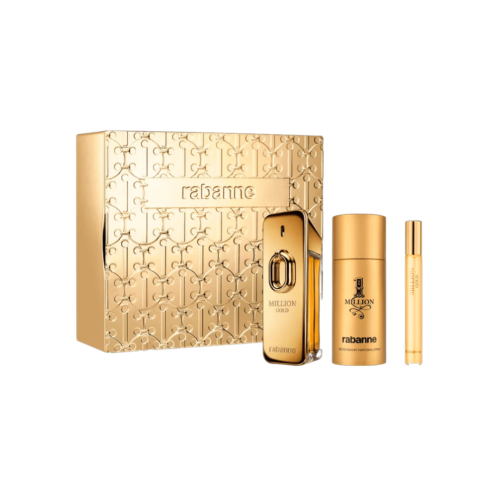 Paco Rabanne Kit Million Gold Eau de Parfum Intense Masculino + Desodorante + Travel Size