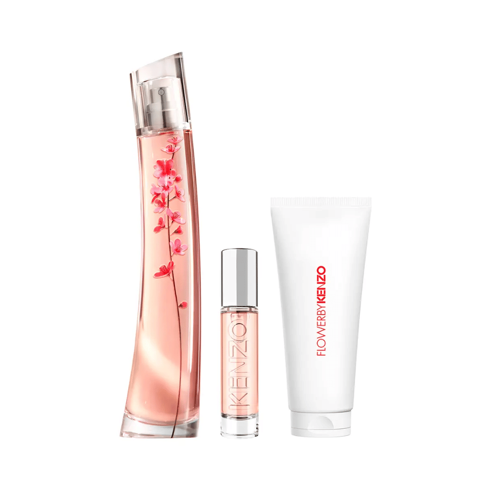Kenzo Kit Flower by Kenzo Ikebana Eau de Parfum Feminino + Body Lotion + Travel Size