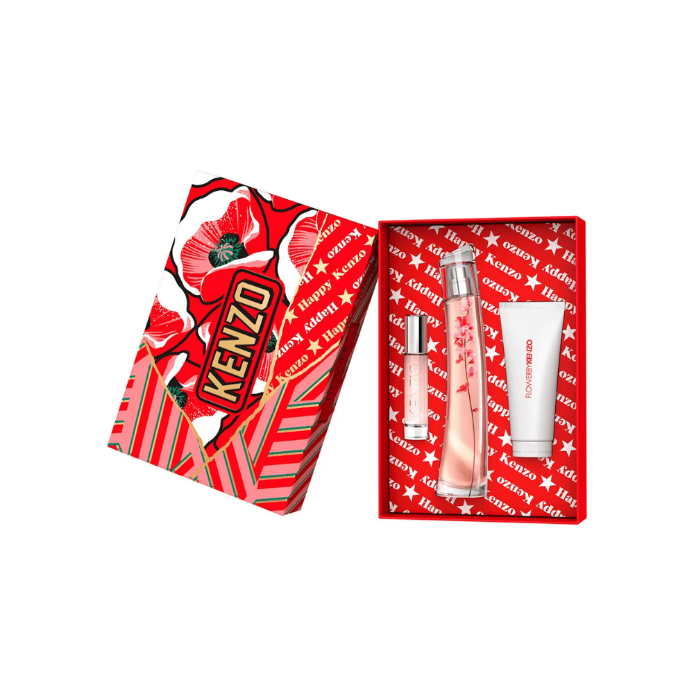 Kenzo Kit Flower by Kenzo Ikebana Eau de Parfum Feminino + Body Lotion + Travel Size