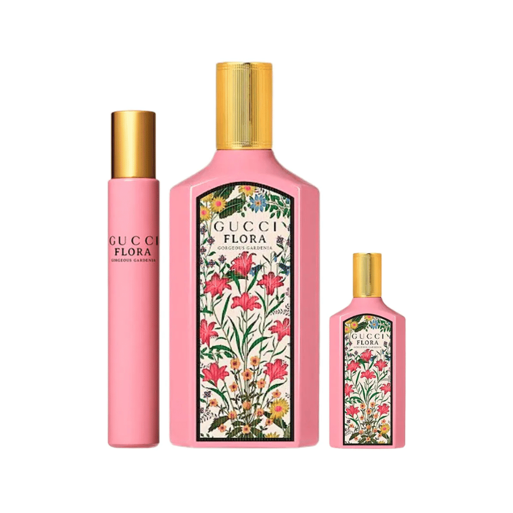 Gucci Kit Flora Gardenia Eau de Parfum Feminino + Travel Size + Miniatura