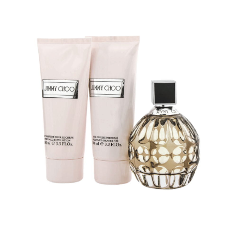 Jimmy Choo Eau de Parfum Feminino + Body Lotion + Shower Gel