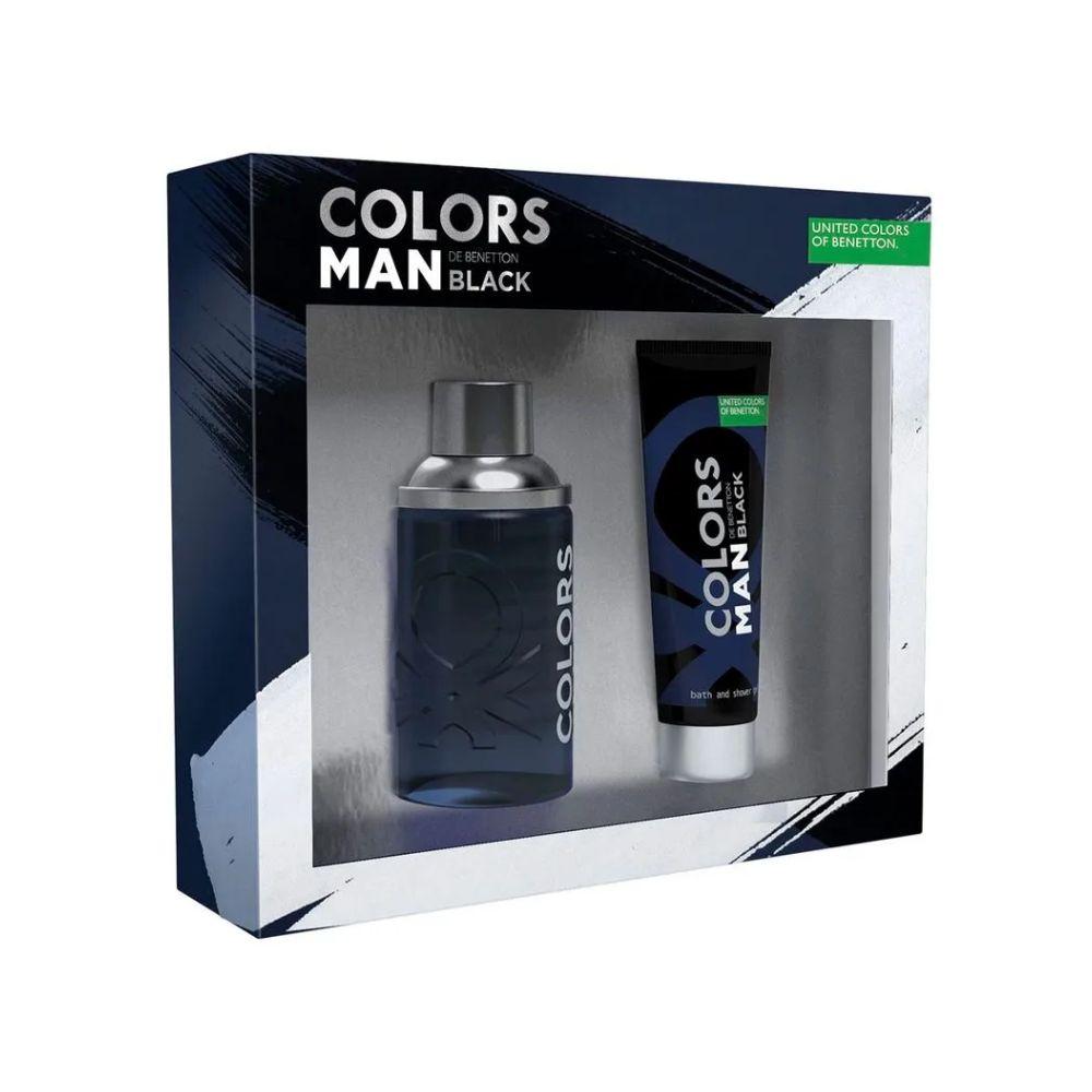 Benetton Kit Colors Black Eau de Toilette Masculino + Shower Gel