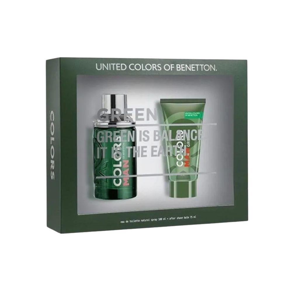 Benetton Kit Colors Green Eau de Toilette Masculino + After Shave