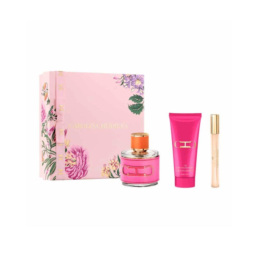 Carolina Herrera Kit Pasión Eau de Parfum Feminino + Body Lotion + Travel Size