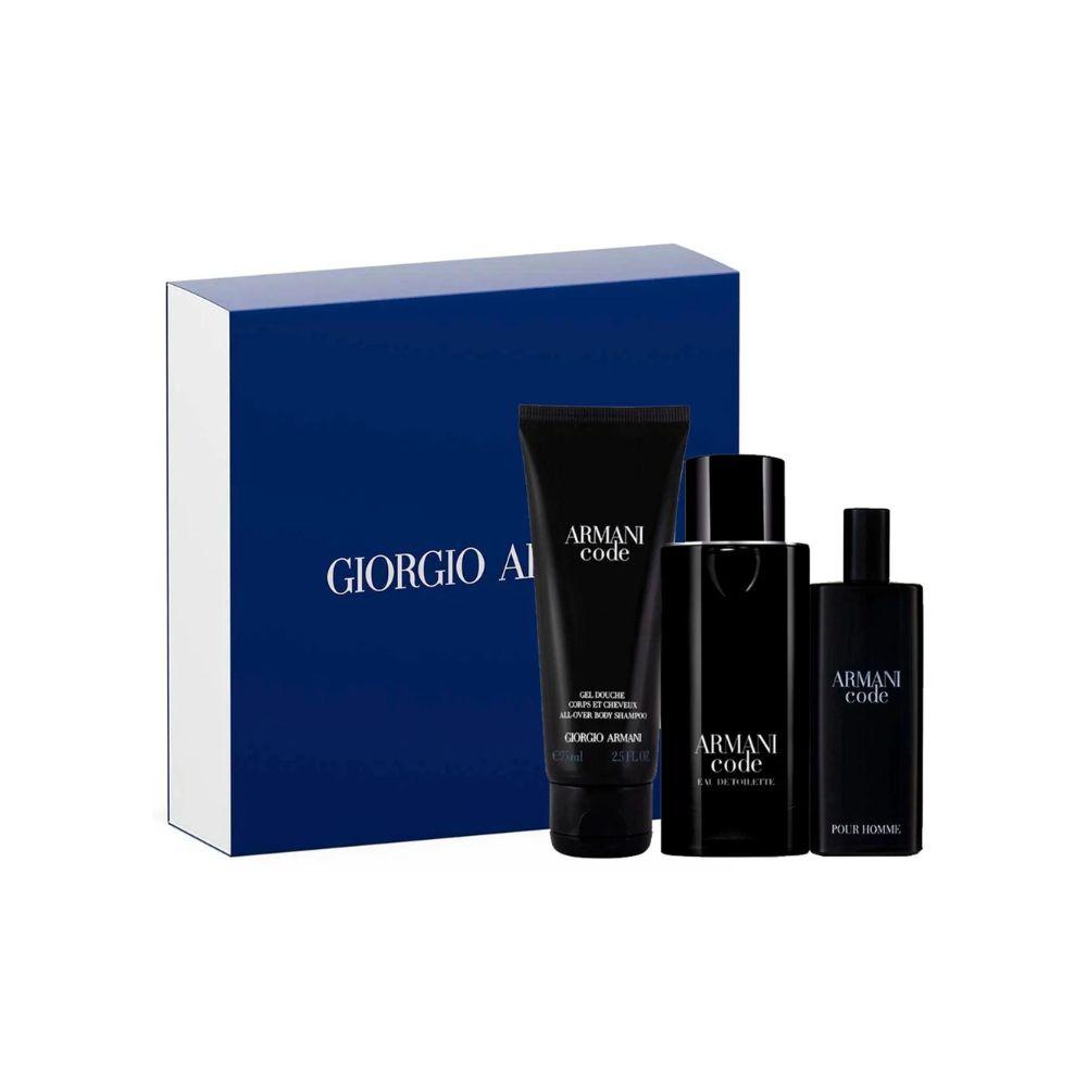 Giorgio Armani Kit Black Code Eau de Toilette Masculino + Gel Douche + Miniatura