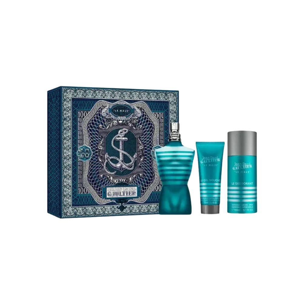 Jean Paul Gaultier Kit Le Male Eau de Toilette Masculino + Desodorante + Shower Gel