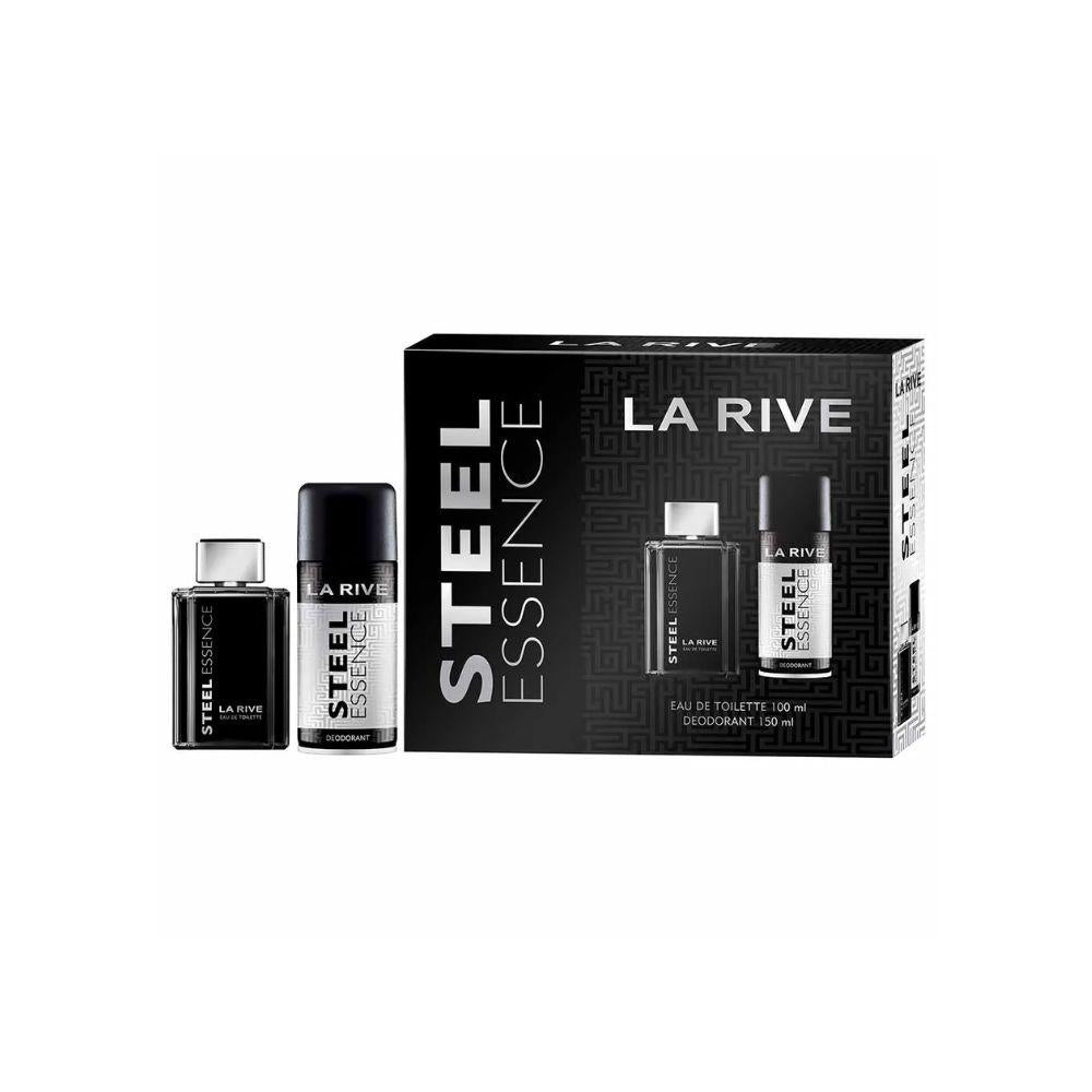 La Rive Kit Steel Essence Eau de Toilette Masculino + Desodorante