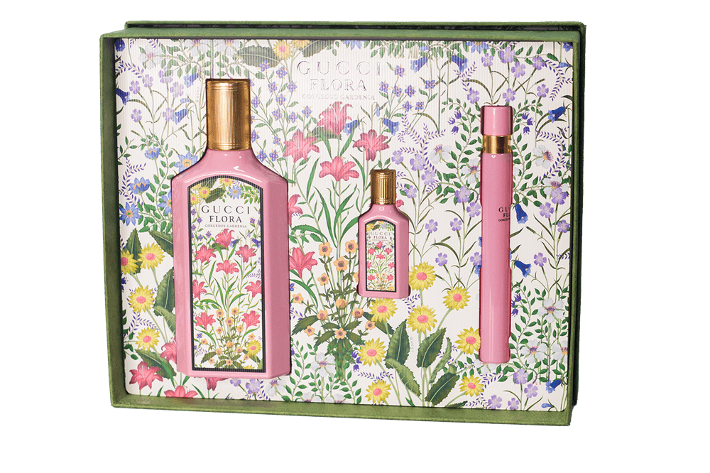 Gucci coffret Gucci Flora Gorgeous Gardenia+Miniatura+Travel Eau de Parfum Feminino