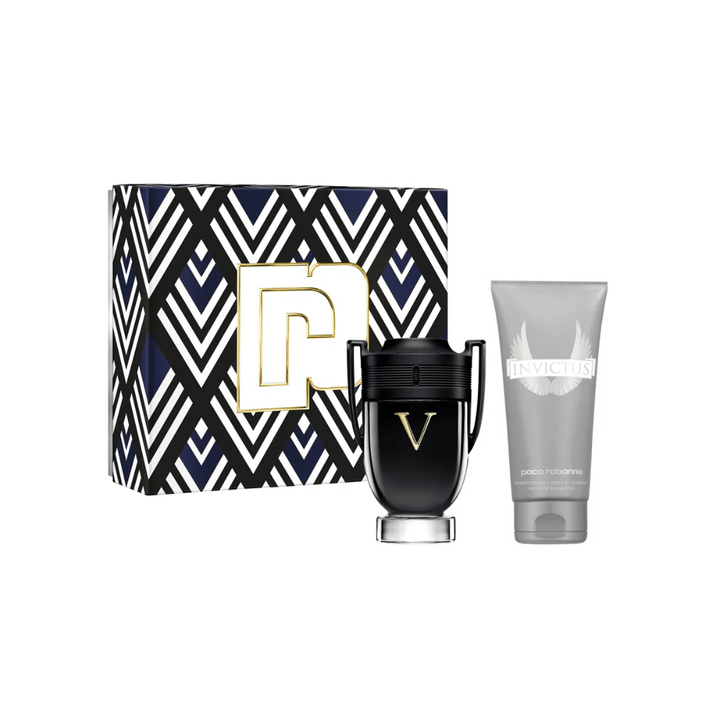 Paco Rabanne Kit Invictus Victory Eau De Parfum+Shampoing Corps Et Cheveux Masculino