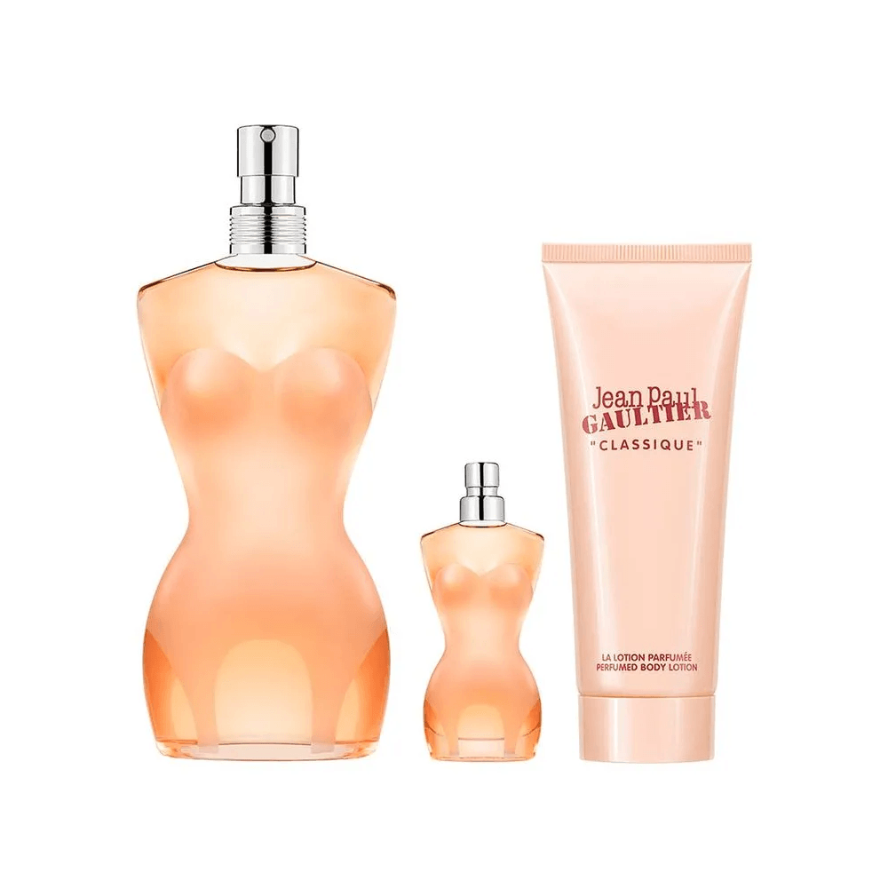 Jean Paul Gaultier Kit Classique Eau de Toilette Feminino + Body Lotion + Miniatura
