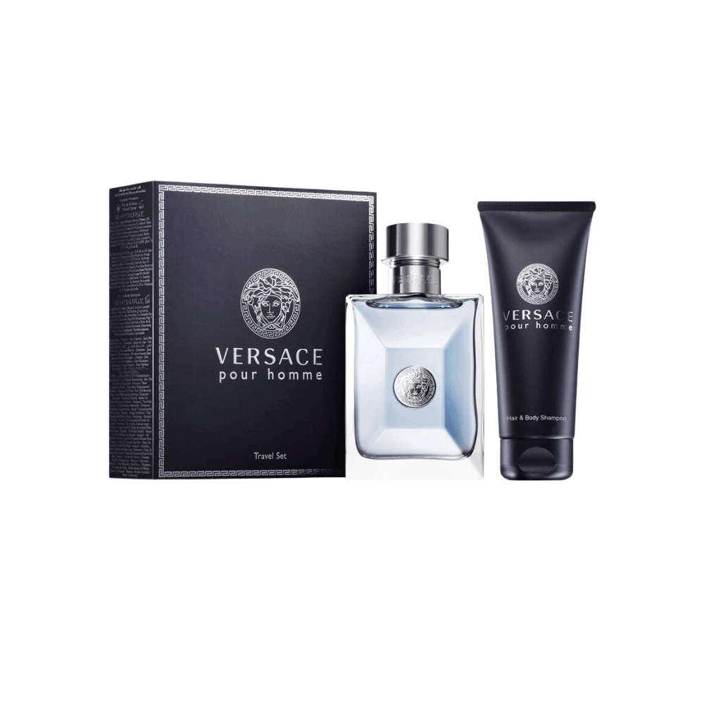 Versace Kit Pour Homme Eau De Toilette Masculino + Body Shampoo