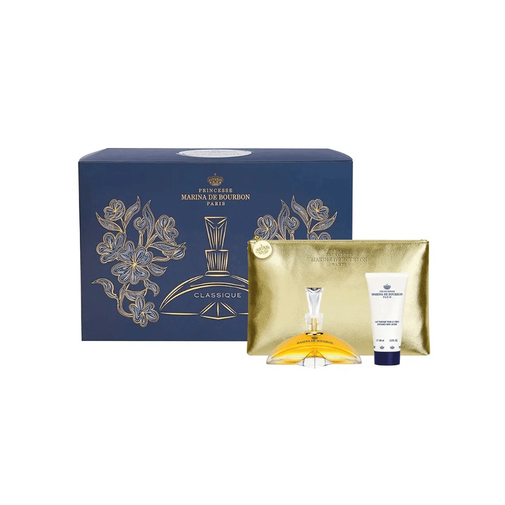 Marina de Bourbon Kit Classique Eau de Parfum Feminino + Body Lotion + Necessaire