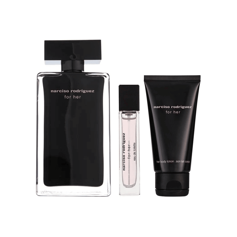 Narciso Rodriguez Kit For Her Eau de Toilette Feminino + Body Lotion + Travel Size