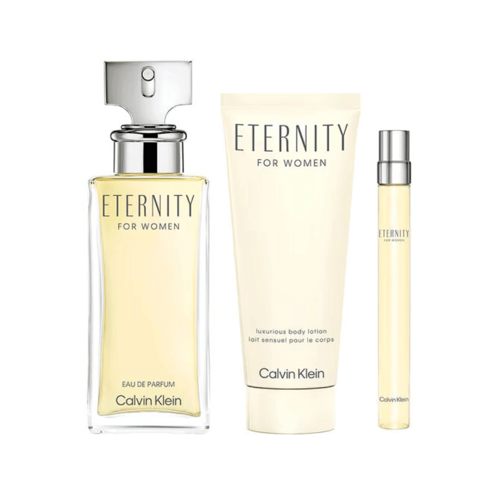 Calvin Klein Kit Eternity Eau de Parfum Feminino + Body Lotion + Travel Size
