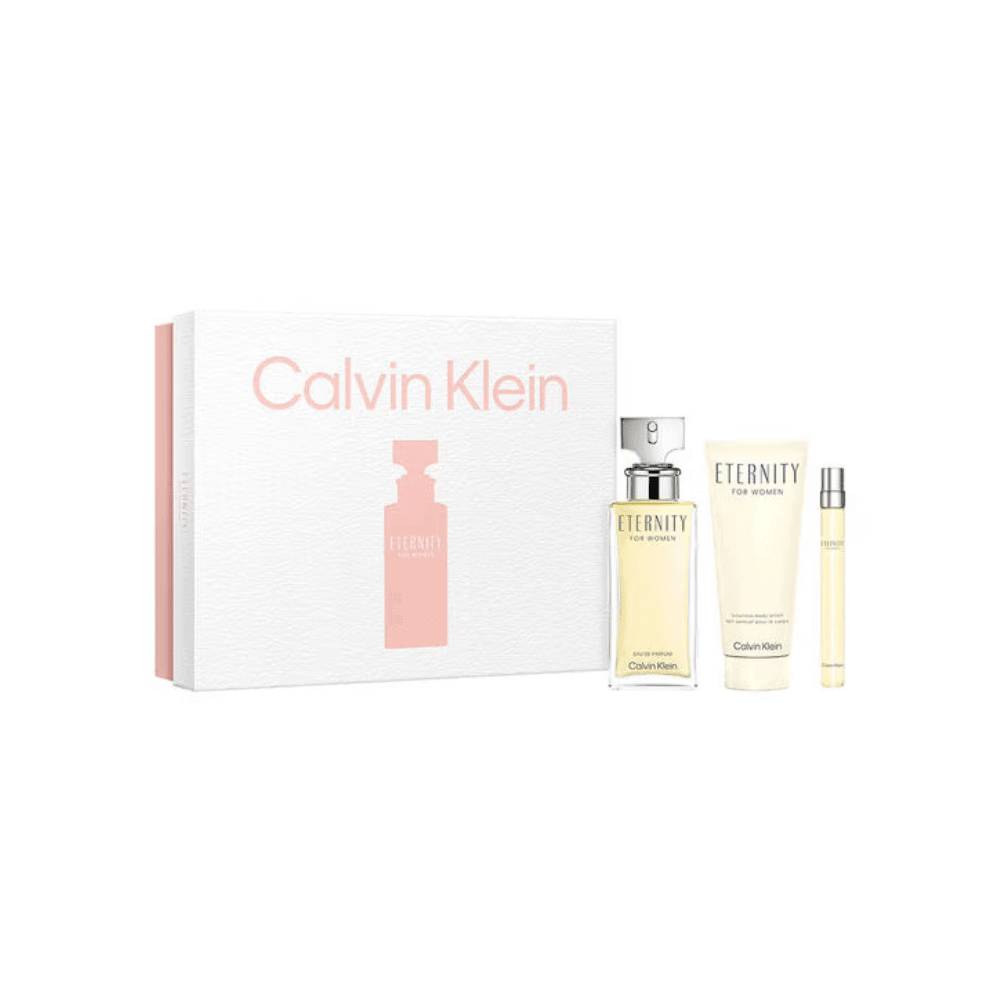 Calvin Klein Kit Eternity Eau de Parfum Feminino + Body Lotion + Travel Size