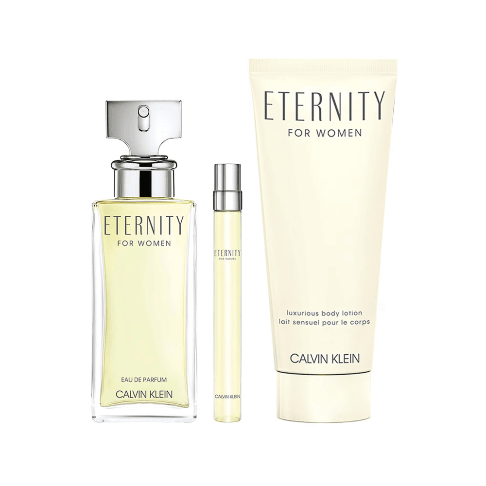 Calvin Klein Kit Eternity For Women Eau de Parfum Feminino + Travel + Body Lotion