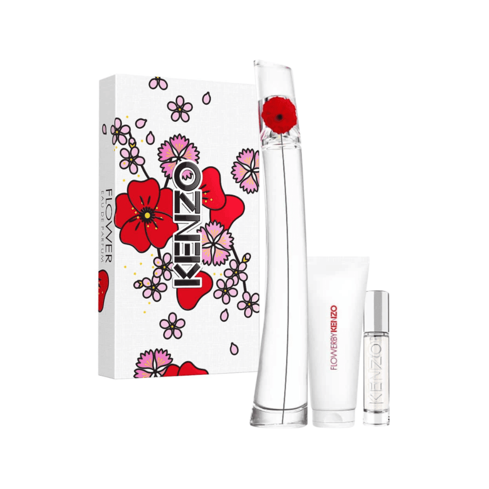 Kenzo Kit Flower By Kenzo Eau de Parfum Feminino + Body Lotion + Travel Size