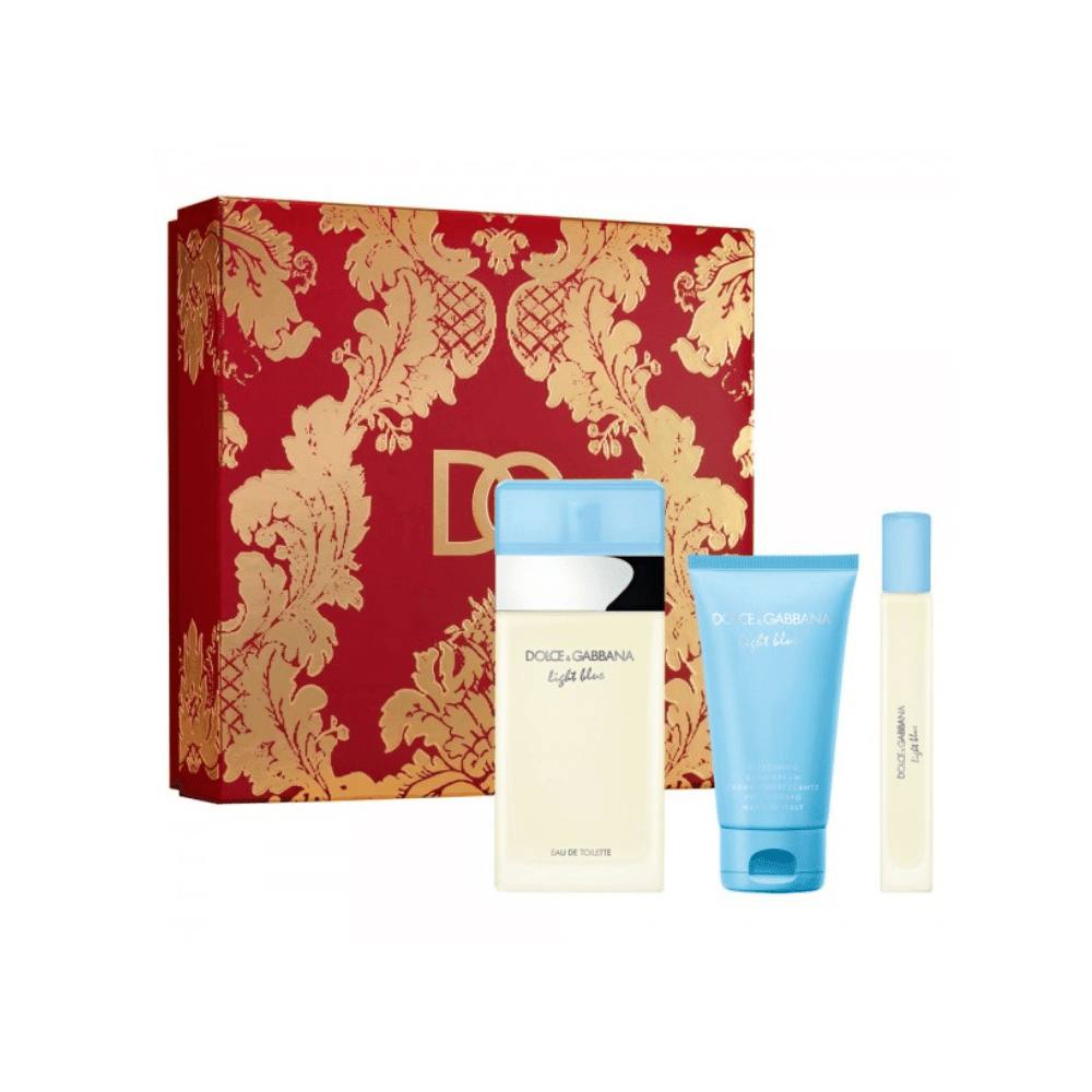 Dolce & Gabbana Kit Light Blue Her Eau de Toilette 100ml + Body Cream 50ml + Travel Size 10ml Feminino