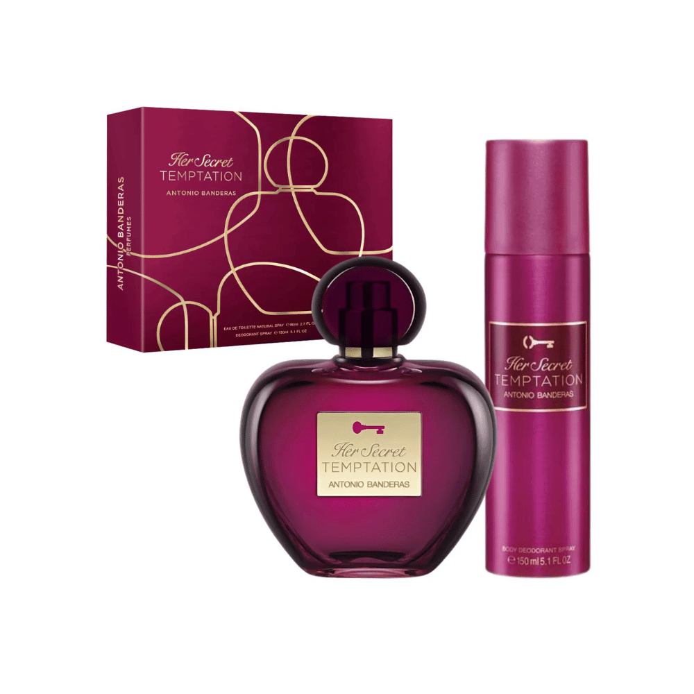 Antonio Banderas Kit Her Secret Temptation Eau de Toilette Feminino + Desodorante