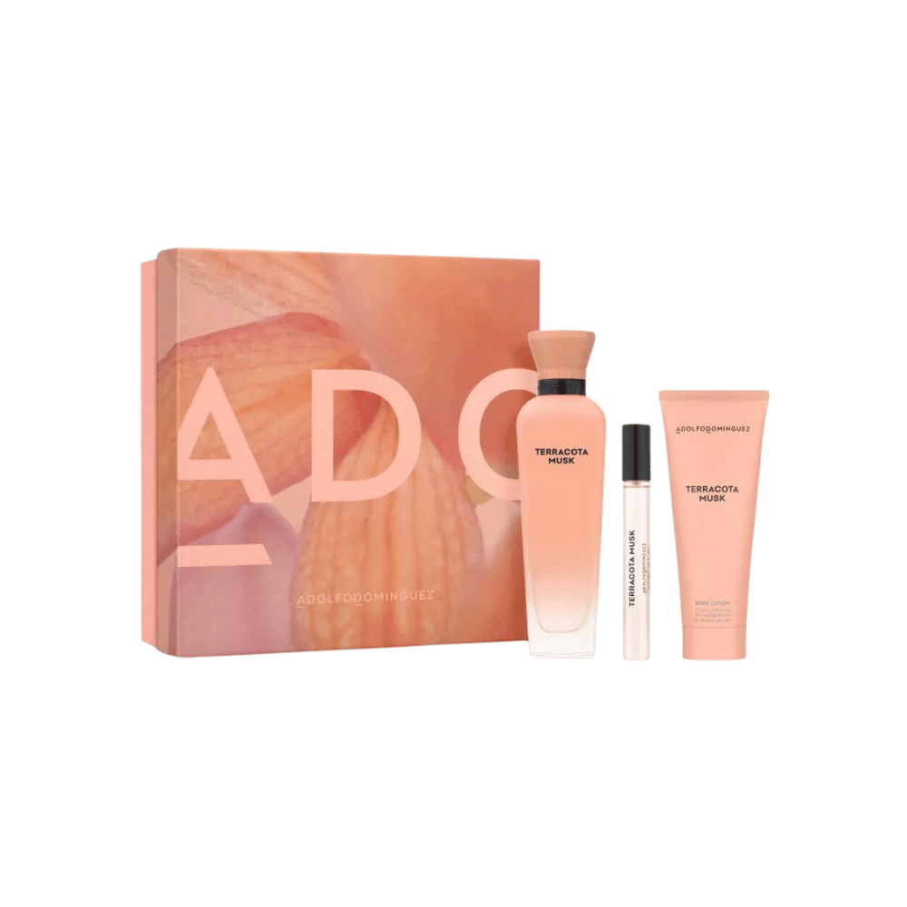 Adolfo Dominguez Kit Terracota Musk Eau de Parfum Feminino + Travel Size + Body Lotion