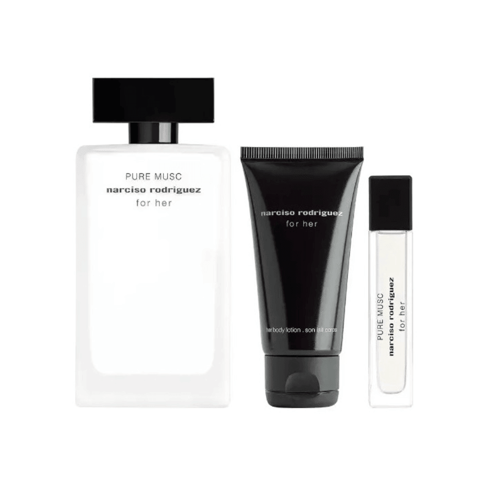 Narciso Rodriguez Kit For Her Pure Musc Eau de Parfum Feminino + Body Lotion + Travel Size