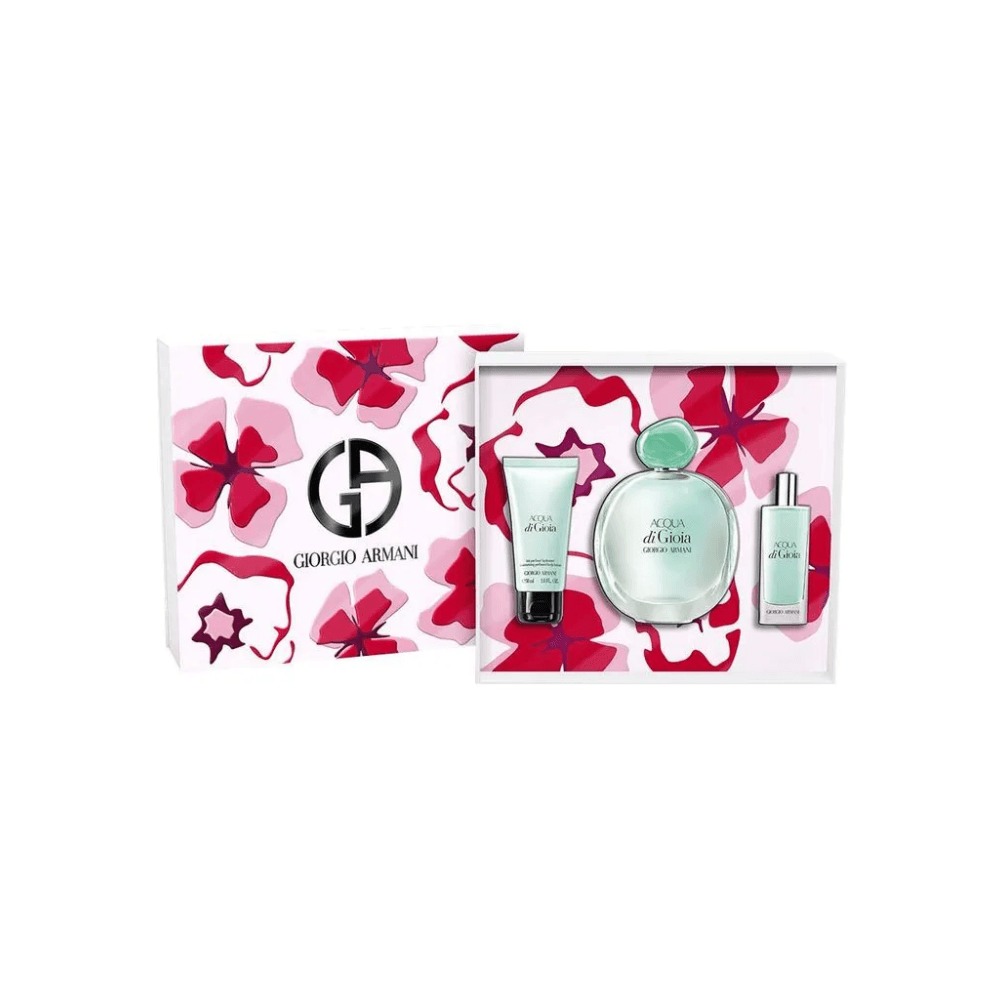Giorgio Armani Kit Acqua Di Gioia Eau De Parfum + Travel Size + Body Lotion Feminino