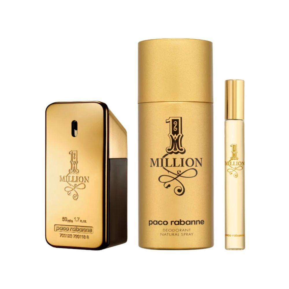 Paco Rabanne Kit 1 Million Eau de Toilette Masculino + Desodorante + Travel