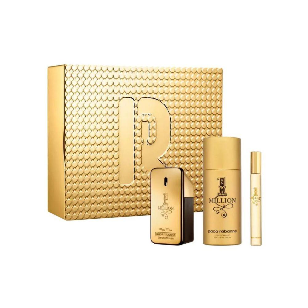 Paco Rabanne Kit 1 Million Eau de Toilette Masculino + Desodorante + Travel