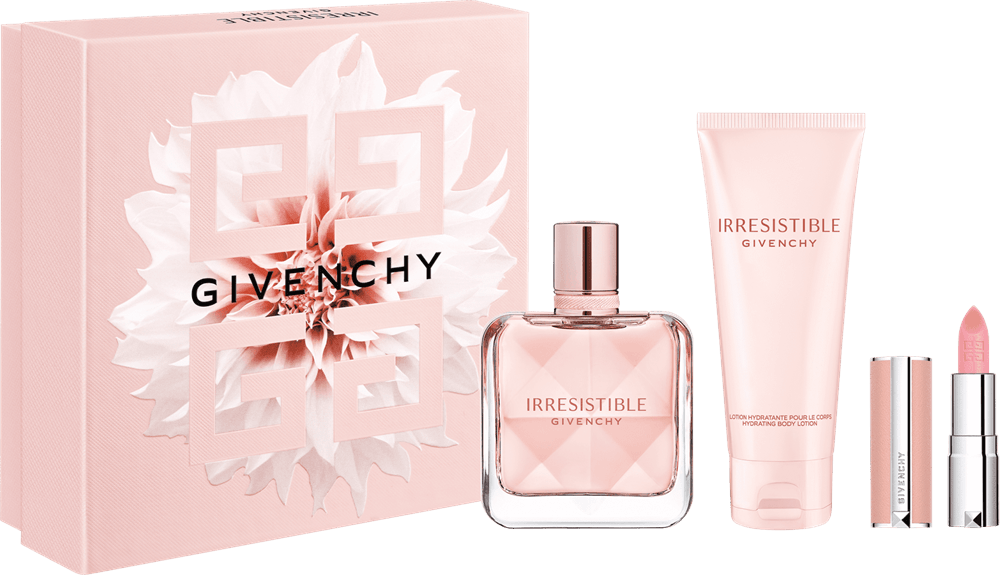 Givenchy Kit Irresistible+Lotion Hydratante+Batom Rose Perfecto Eau de Parfum Feminino