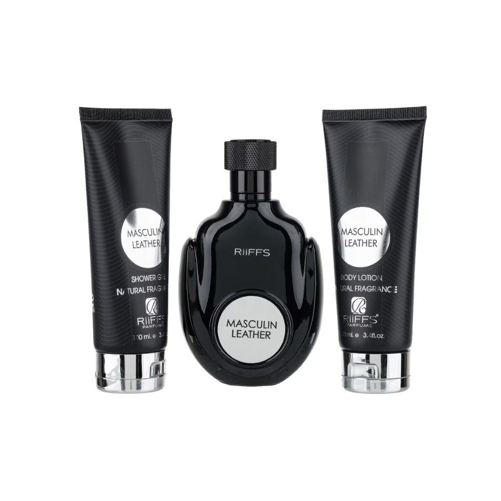 RIIFFS COFF MASCULIN LEATHER+SG+BL EDP