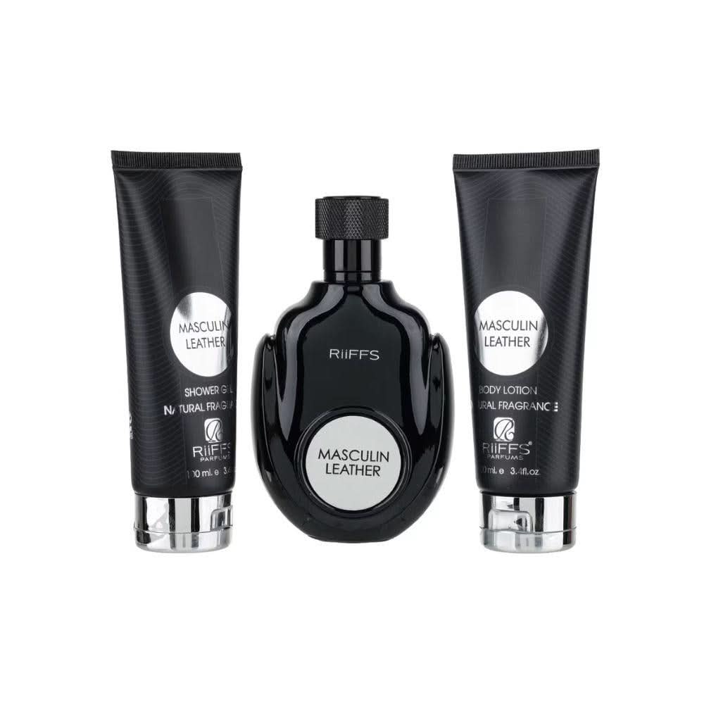 RIIFFS COFF MASCULIN LEATHER+SG+BL EDP