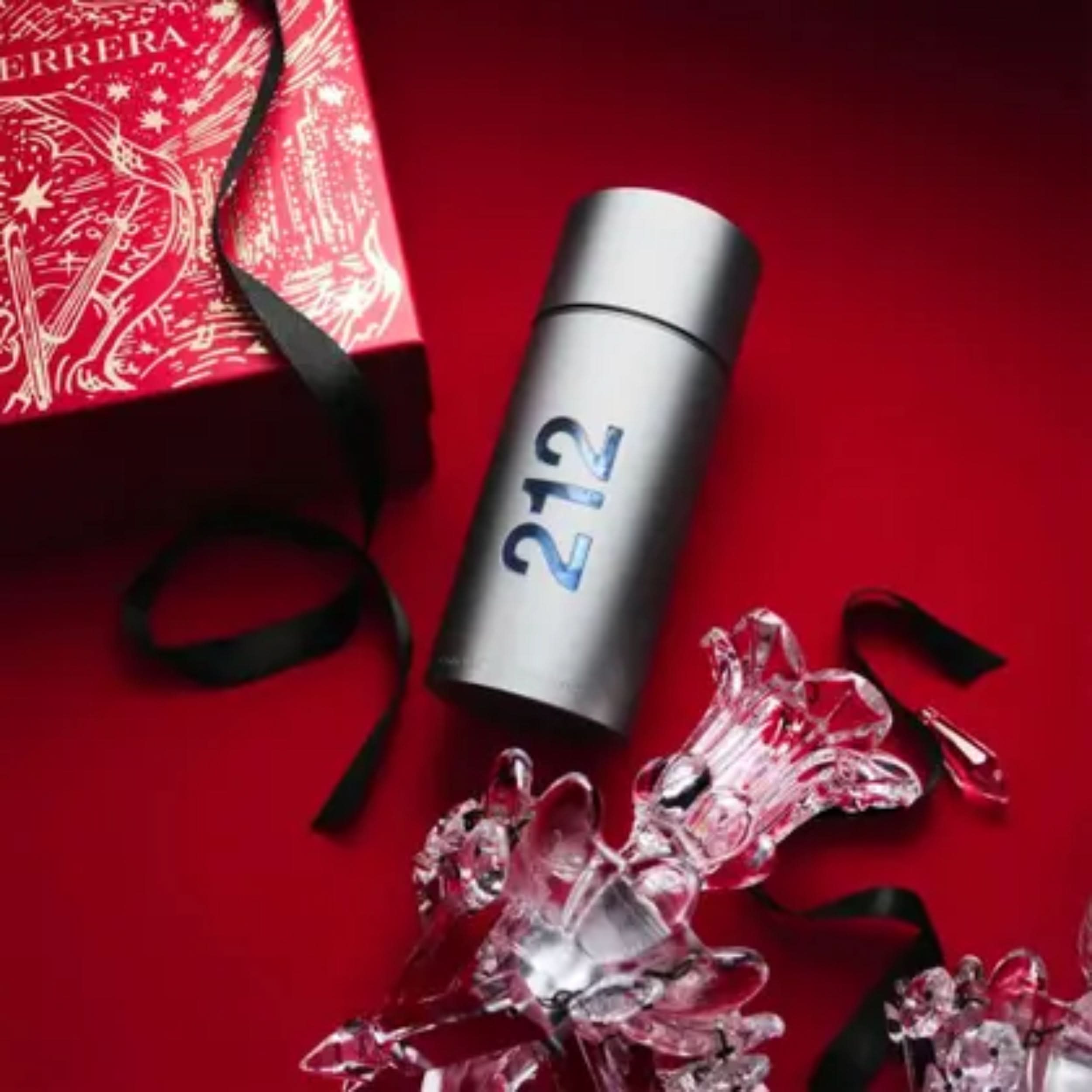 Kit Coffret Carolina Herrera 212 Men Eau de Toilette + Gel de Banho+ Miniatura Kit Masculino