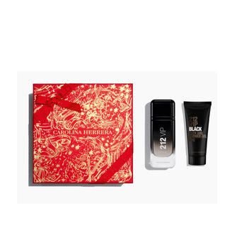 Kit Coffret Carolina Herrera 212 VIP Black 100ml Eau de Parfum + Gel de Banho Masculino Imagem principal do produto