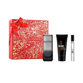 Kit Coffret Carolina Herrera 212 VIP Black Elixir Eau de Parfum + Gel de Banho e Travel Size Masculino Imagem principal do produto