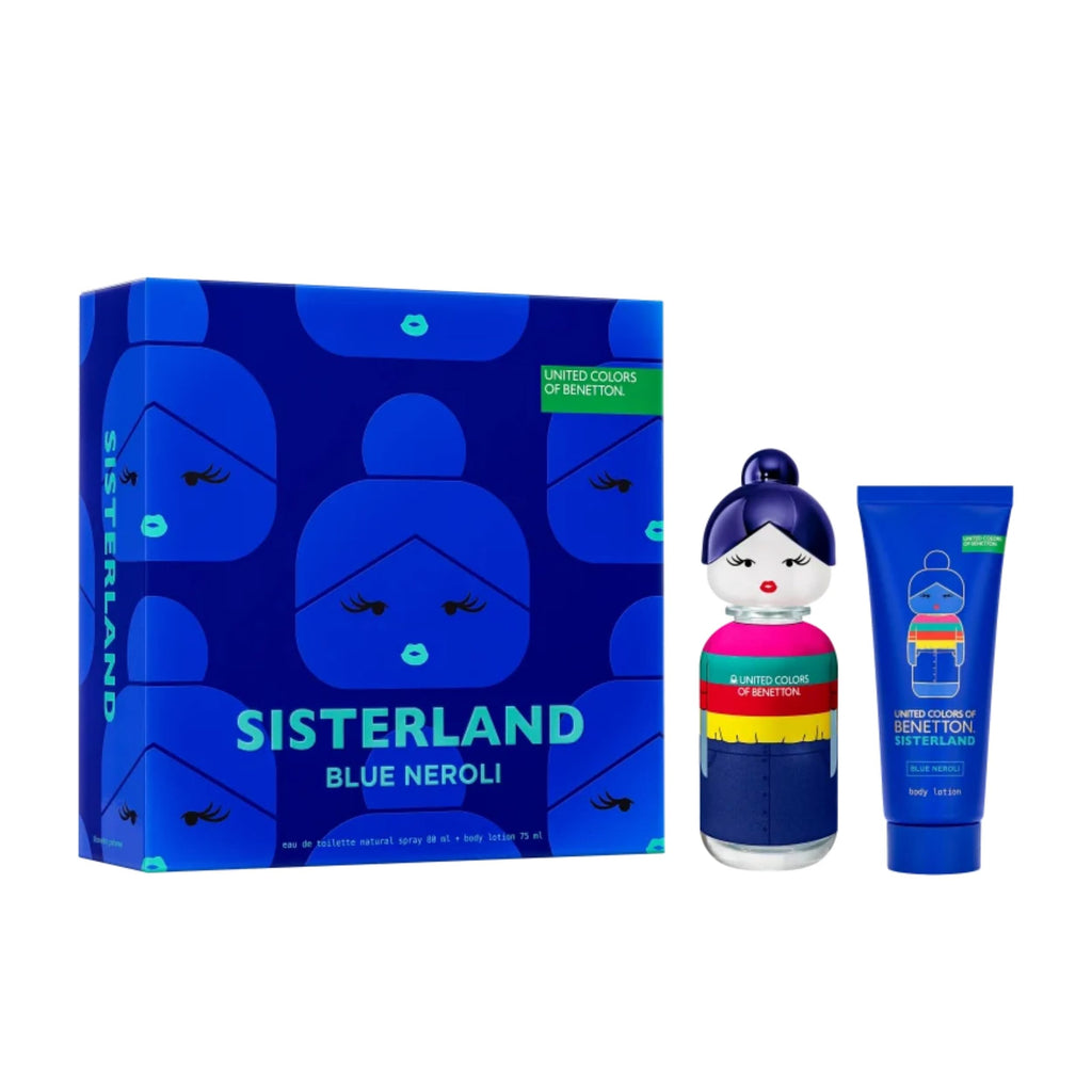 Benetton Coffret Sisterland Blue Neroli Perfume Feminino EDT + Creme Corporal KIt