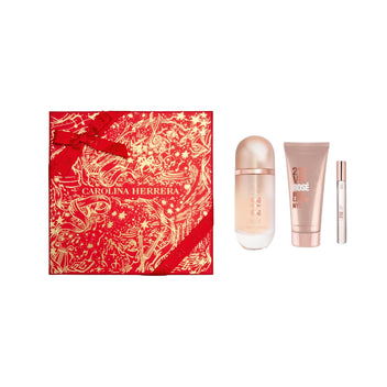 Kit Coffret Carolina Herrera 212 VIP Rosé Eau de Parfum + Loção Corporal + Travel Feminino Imagem principal do produto