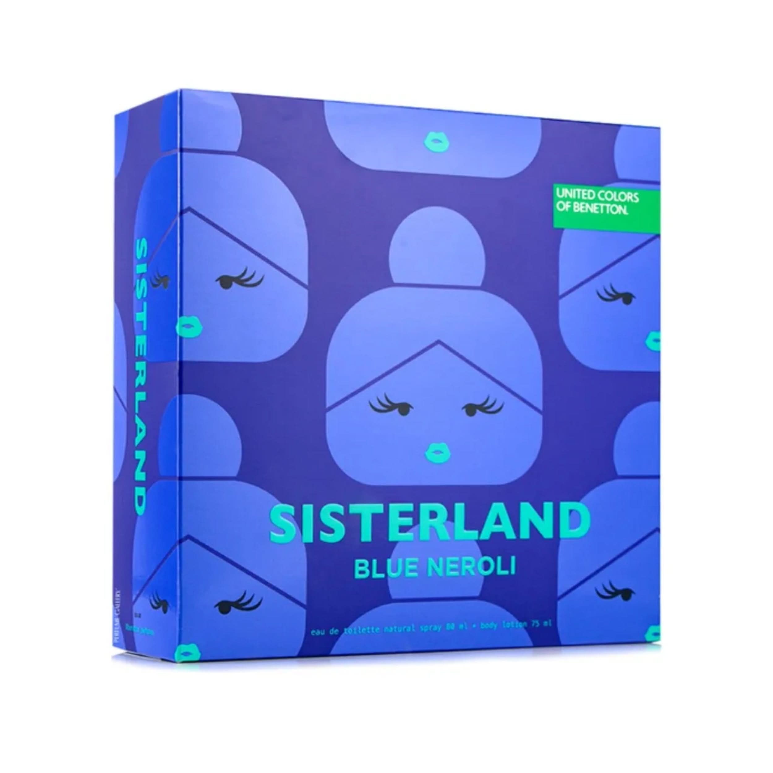 Benetton Coffret Sisterland Blue Neroli Perfume Feminino EDT + Creme Corporal KIt
