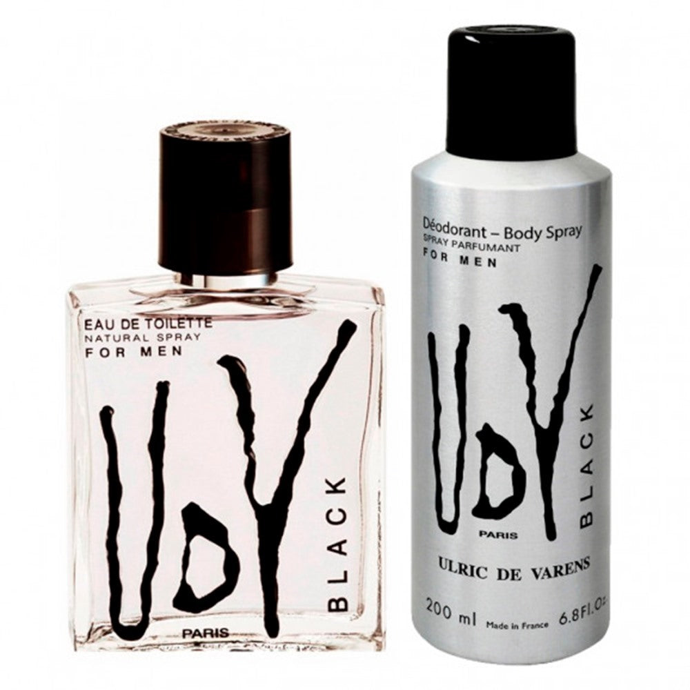 Ulric De Varens Kit Udv Black + Deo Eau De Toilette Masculino