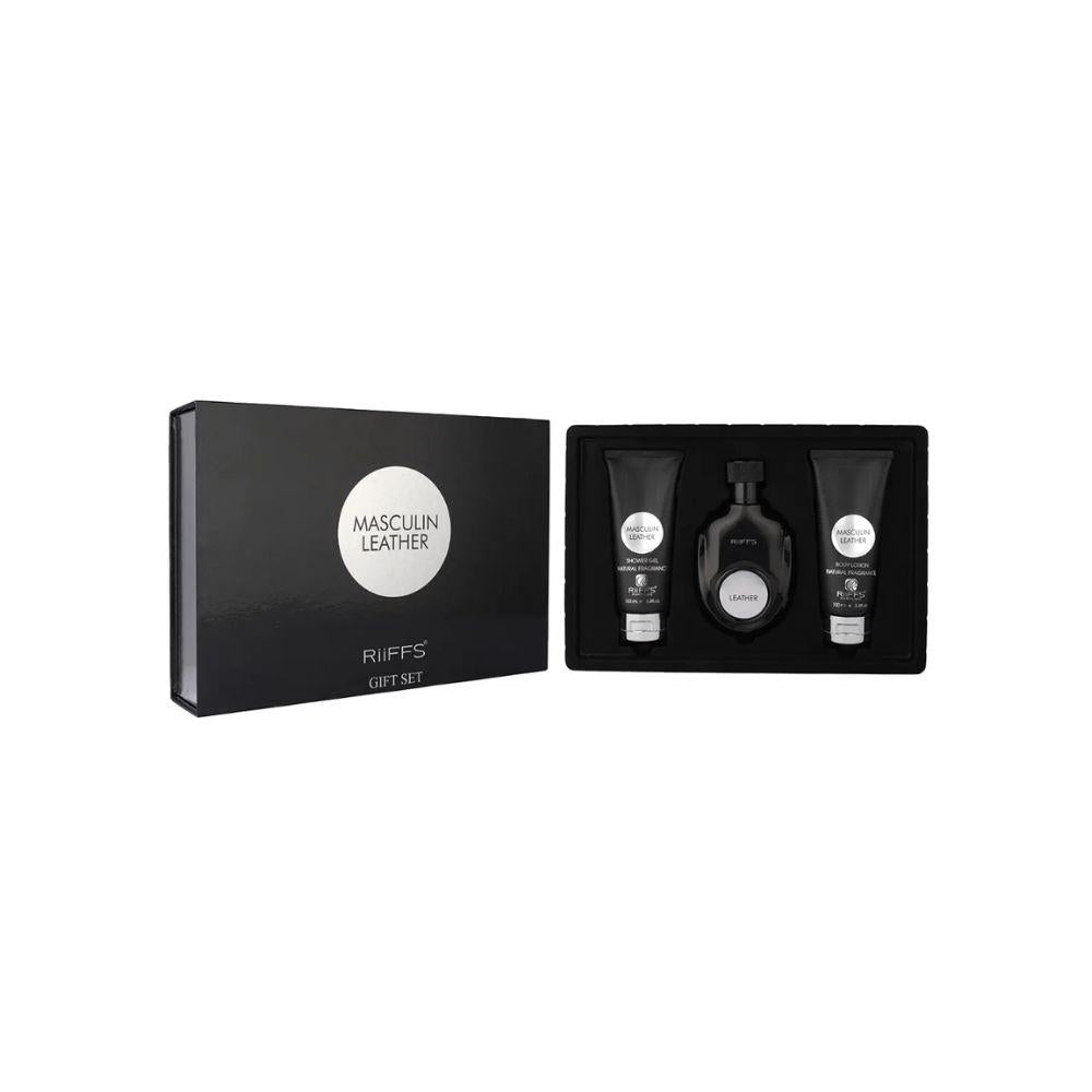 RIIFFS COFF MASCULIN LEATHER+SG+BL EDP